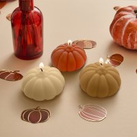 Pumpkin Candles - Pack of 3