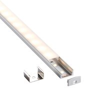 Saxby Rigel Slim Surface 2Mtr Aluminium Profile/Extrusion Silver