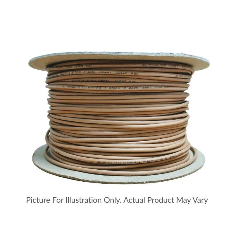 1.5mm&sup2; 6701B Cable (H07Z-K) LSZH Brown Class 5 Flexible 450-750V LSZH-1.5-BROWN-1