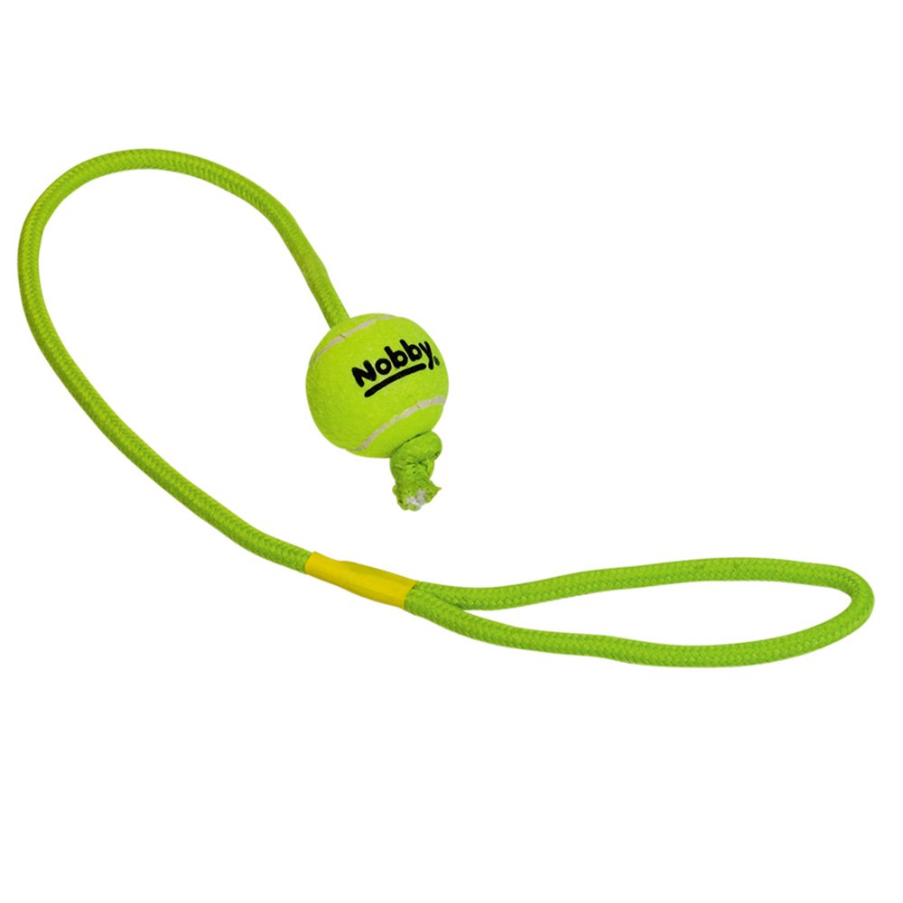 Nobby Tennis Ball With Throw Rope