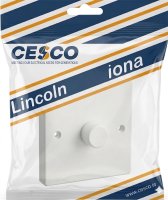 Lincoln Dimmer Switch Push On/Off | 1 Gang 2 Way PP/HD12 | In Stock
