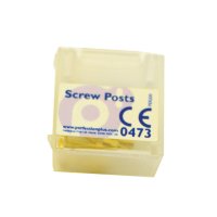 Perfection Plus Gold Screw Posts Medium - 12pk 2 - DMI Dental Supplies Northern Ireland - Next Day Delivery