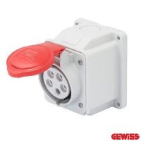 16A 3P+N+E 380V IP44 Surface Socket