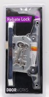 DoorWorks Rebate Mortice Lock Chrome 63mm (2.5")