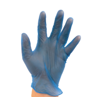 Blue Powdered Vinyl SafeTouch Gloves, 1000/Case