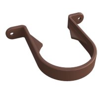 brown gutter downpipe clip 68mm freeflow