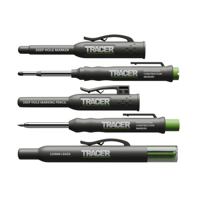 Tracer Complete Marking Kit - Deep Hole Marker Pen, Pencil and ALH1 Lead set with Holsters