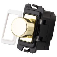 Polished Brass Dummy Grid Dimmer 3050-029