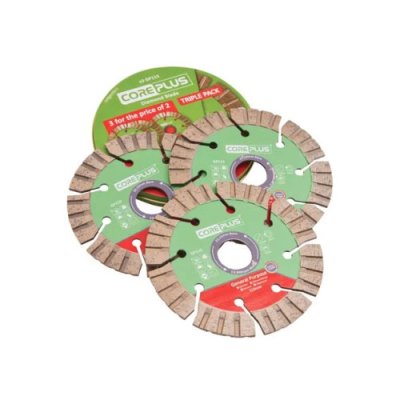 CorePlus 115mm Diamond Blade Triple Pack