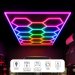 255W Car Showroom Lights with 14 Hexagon design with Remote