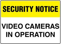 Security Notice Signs - Available in Sign Material - PVC, ACM, ADHESIVE