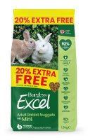 Excel Rabbit Adult Original Mint 1.8kg - 20% EXTRA FREE [Zero VAT]