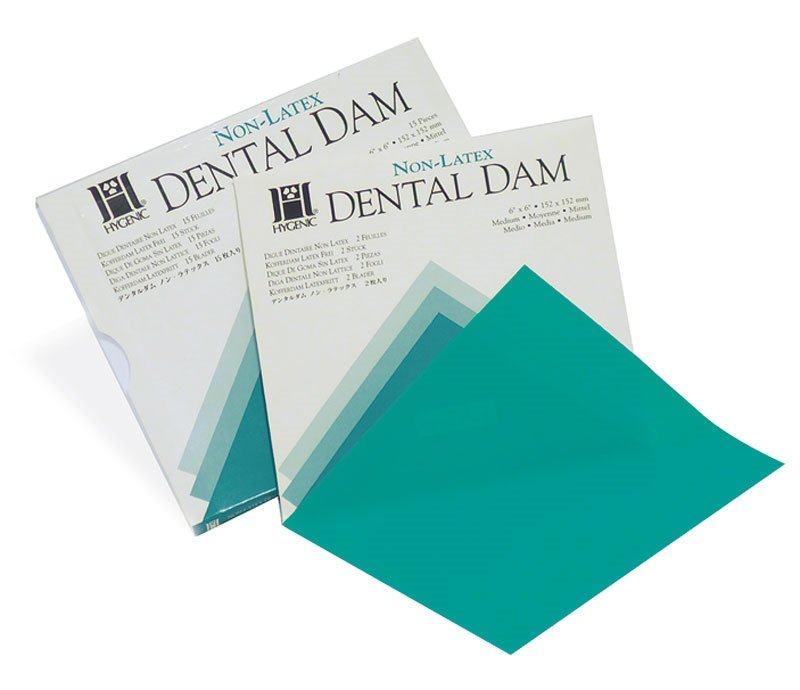 Coltene Hygenic Non-Latex Rubber Dam Green - 15pk 6 x 6" (152 x 152mm) - DMI Ireland's Leading Dental Supplier - Next Day Delivery