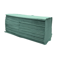 V Fold, Paper Hand Towels, Green, 1PLY, 5004/Case