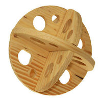 Ancol Wooden Roll 'N' Chew - Plain Wood x 1