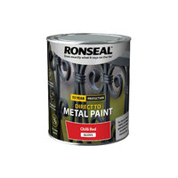 RONSEAL DIRECT TO METAL CHILLI RED GLOSS 750 ML