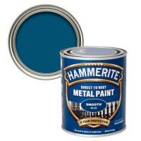 Hammerite Blue Smooth Paint Tin