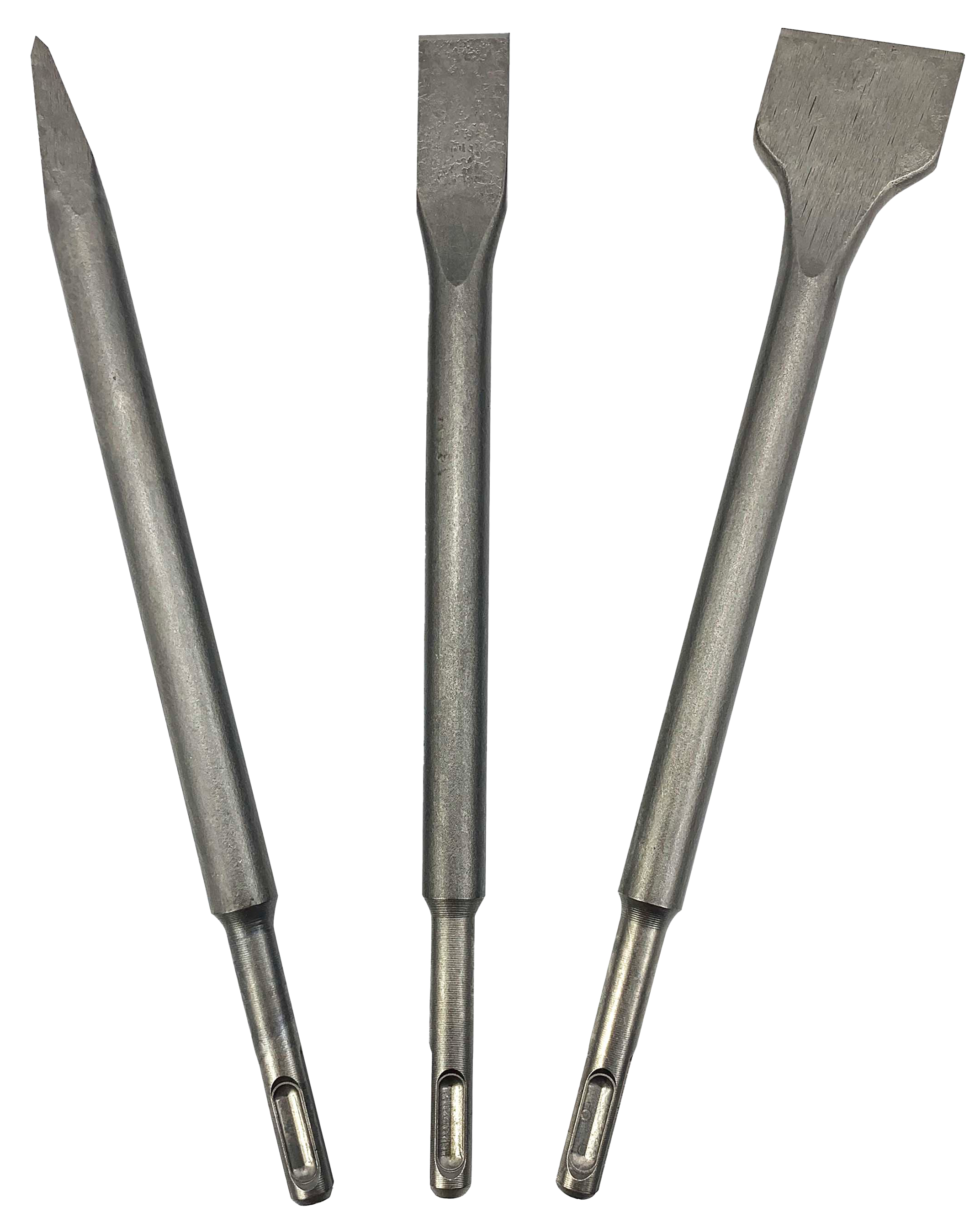 Chisel - SDS Plus Set 3 piece Pointed 250mm, Flat 250 x 20m,Cold 250 x 40mm