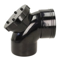 Davant 110mm 92Deg SS Access Bend Solvent Weld Black SSB0006