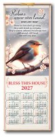 Wood Scroll Calendar/Robins Near You  (96980)