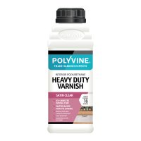 Polyvine Heavy Duty Interior Wood Varnish Satin 500ml Product Shot