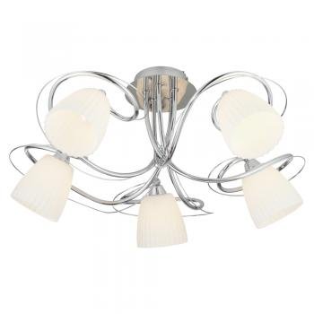 Oaks Leke Chrome 5 Ceiling Light