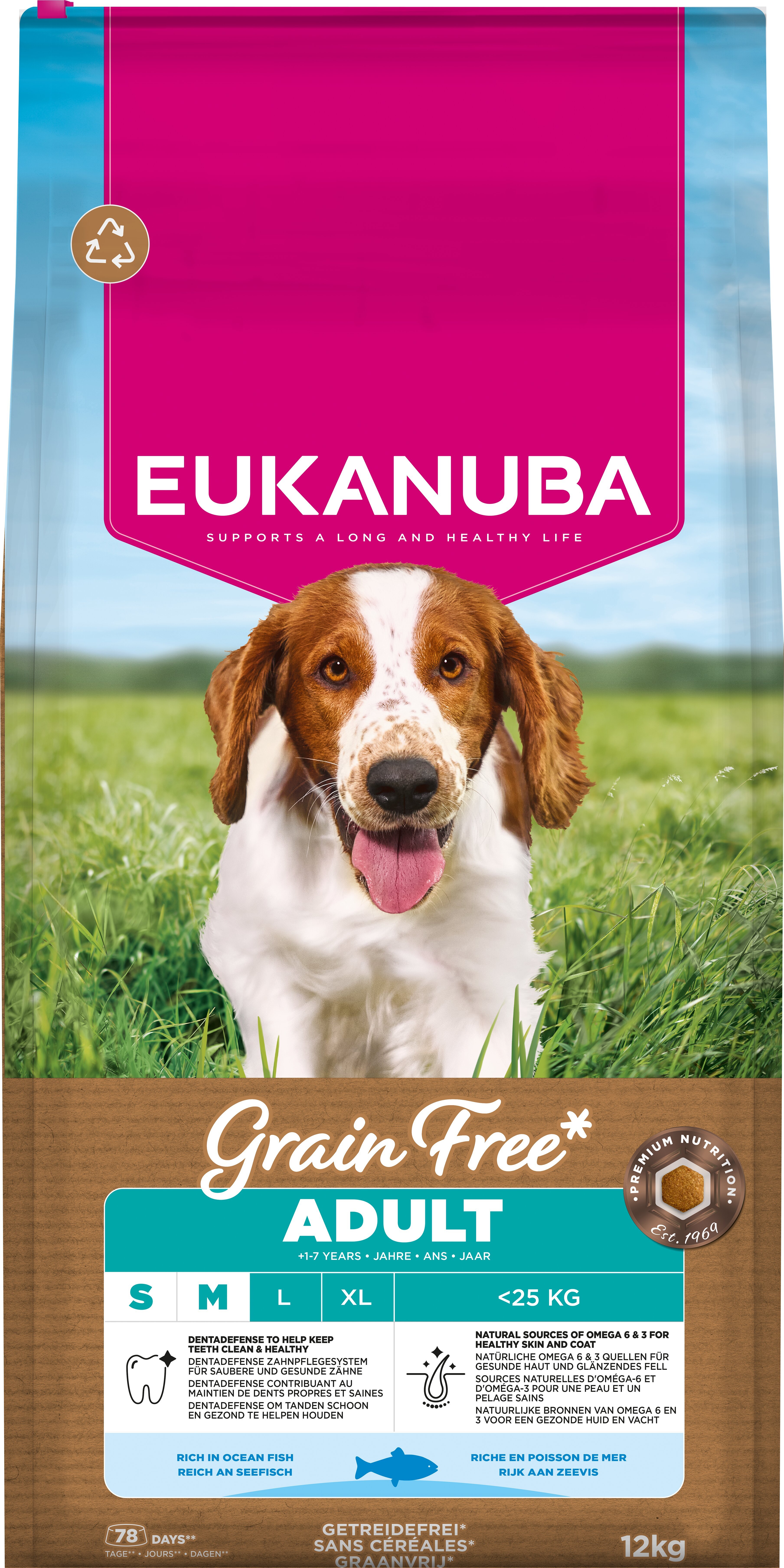 Eukanuba Adult Grain Free Ocean Fish Small / Medium 12kg