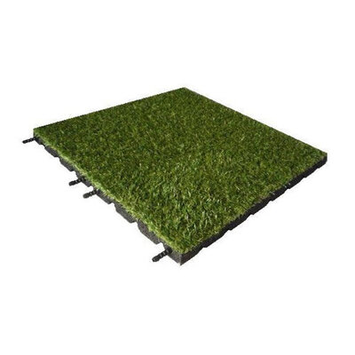 Artificial grass rubber tiles - 500mm x 500mm