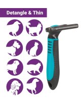 Trixie Carding Groomer Medium Detangle & Thin 8X14CM