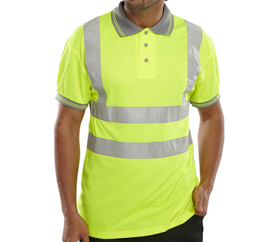 Hi-Visibility Polo Shirt Yellow