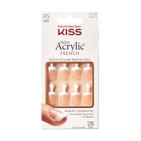 Kiss Salon Acrylic French Power Play False Nails