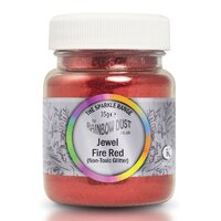 SPARKLE RANGE: JEWEL FIRE RED 35g - NON TOXIC GLITTER 