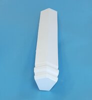 Fascia External Corner Joint Ogee White 135 Degrees
