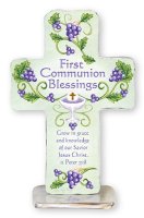 Communion Artmetal 4 inch Standing Cross   (C46480)