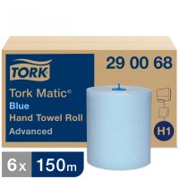 SCA Tork Matic Hand Towel Roll - Blue 150M