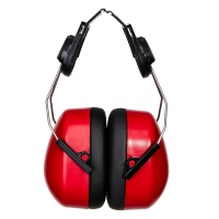 Portwest Endurance Clip-On Ear Defenders, Red