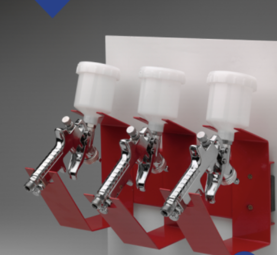 MAGNETIC 3 SPRAY GUN WALL HOLDER