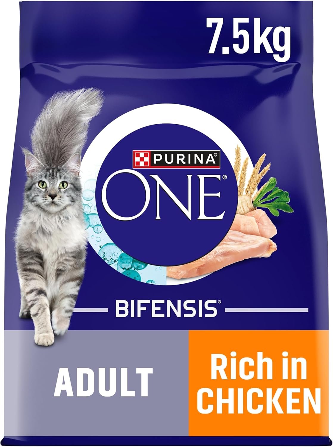 Purina One Adult Cat - Chicken & Whole Grains 7.5kg x 1