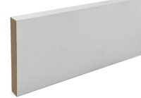 White Primed Plain Square Edge 12 x 97mm x 5.4m Skirting