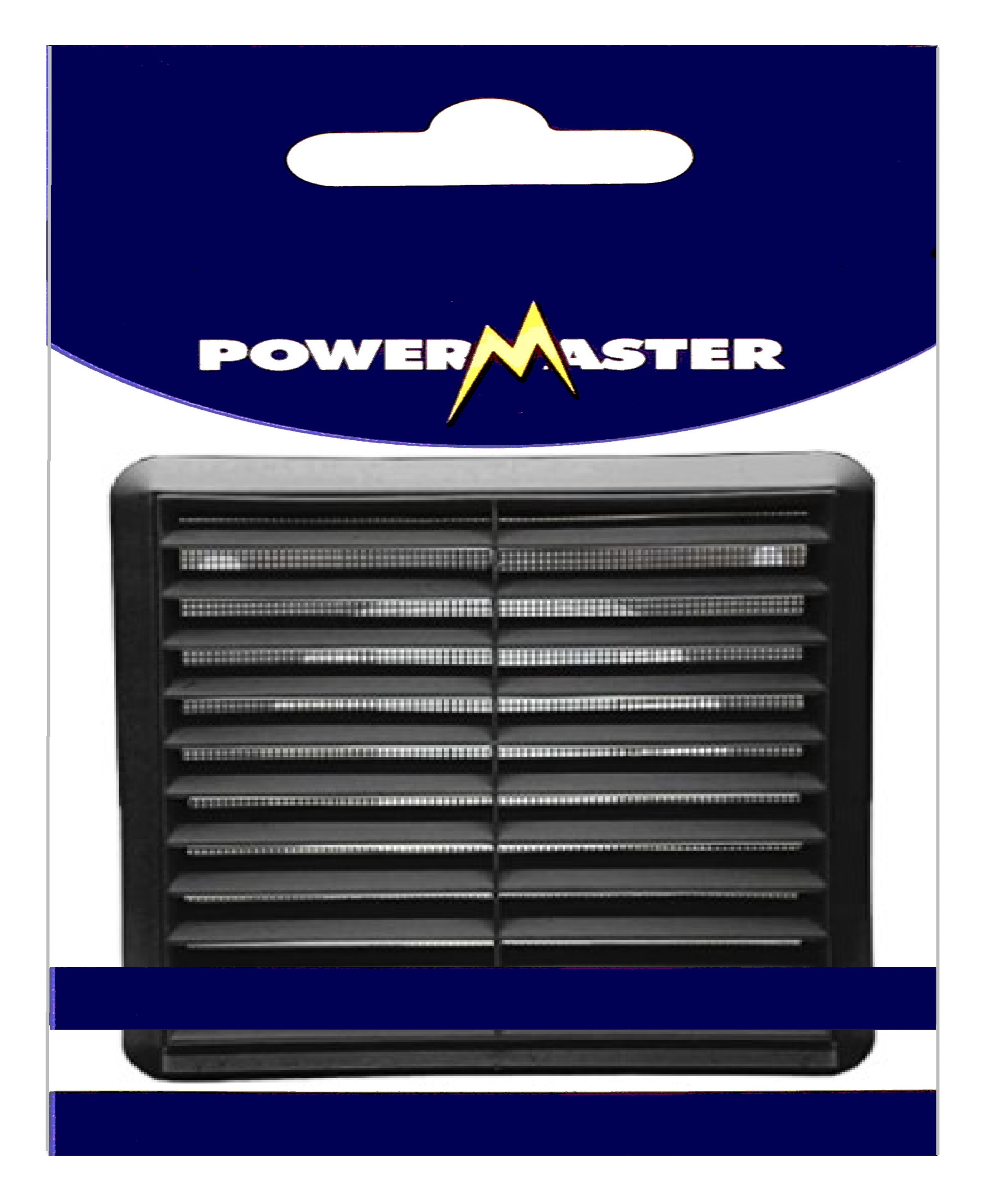 POWERMASTER 4" BLACK FIXED LOUVRE VENT