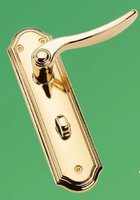 DoorWorks Sheelin Bathroom Handles Brass (Belair) Boxed