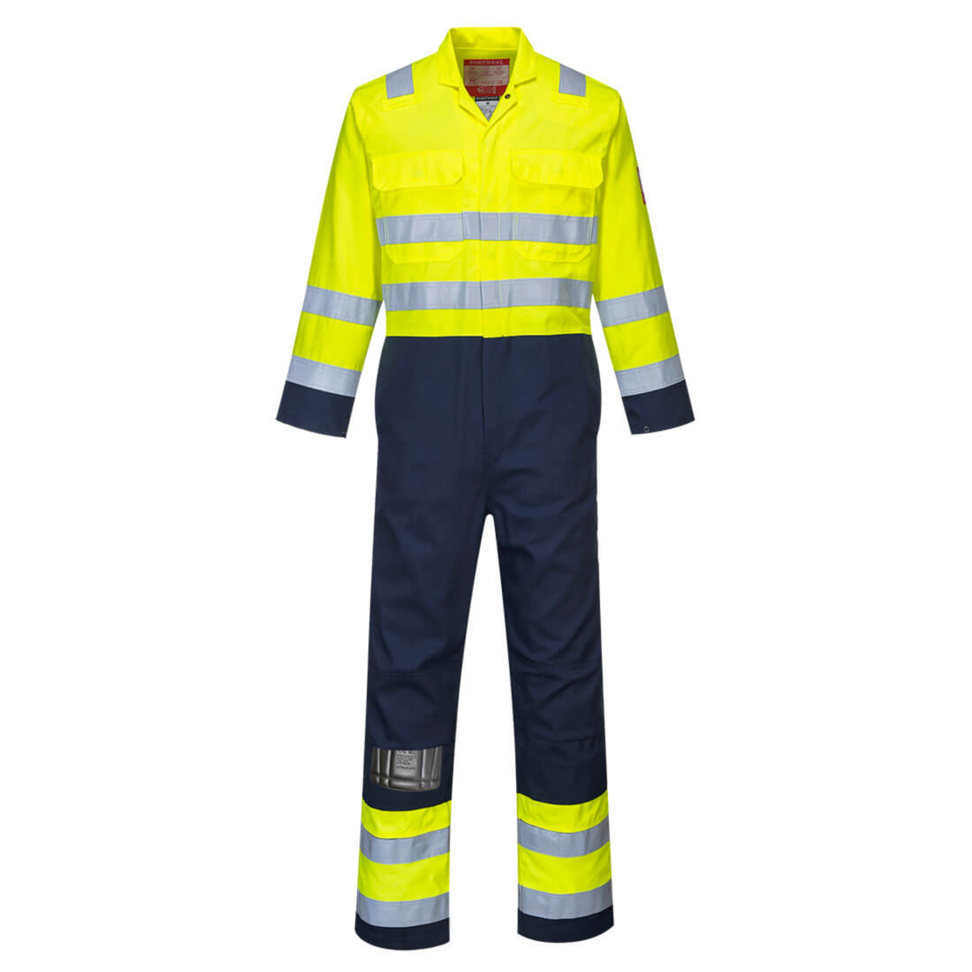 Hi-Vis Bizflame Pro Coverall, Yellow/Navy