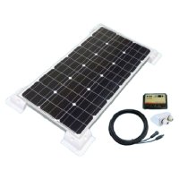 80w 12V Solar Panel Kit (Single Controller)80w Monocrystalline + 10Asingle charge cont.6m cable/connectors, cable entry cover