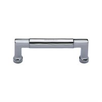 C0312 101-PC - Heritage Brass Cabinet Pull Bauhaus Design 101MM CTC Polished Chrome Finish