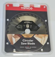 Timco Circular Saw Blade 230mm 30 Teeth