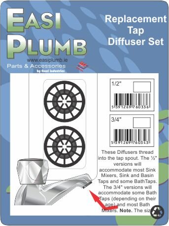 Easi Plumb 3/4" Tap Diffuser Set