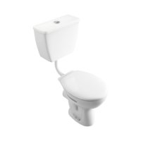 Tucker French Pro Low Level Open Black Close Coupled WC Suite with Standard Seat