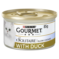 Gourmet Solitaire Cat Can Duck in Garden Veg Sauce 85g x 12