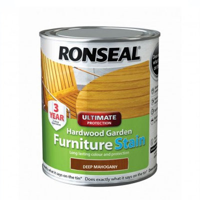 Ronseal Ultimate Hardwood Furniture Stain - Deep Mahogany 750ml