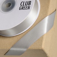 Double Sided Satin Ribbon Silver - 3mm x 25m